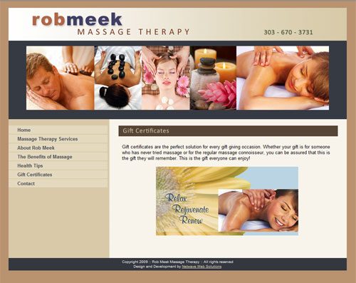 Netwave Web Solutions - Rob Meek Massage